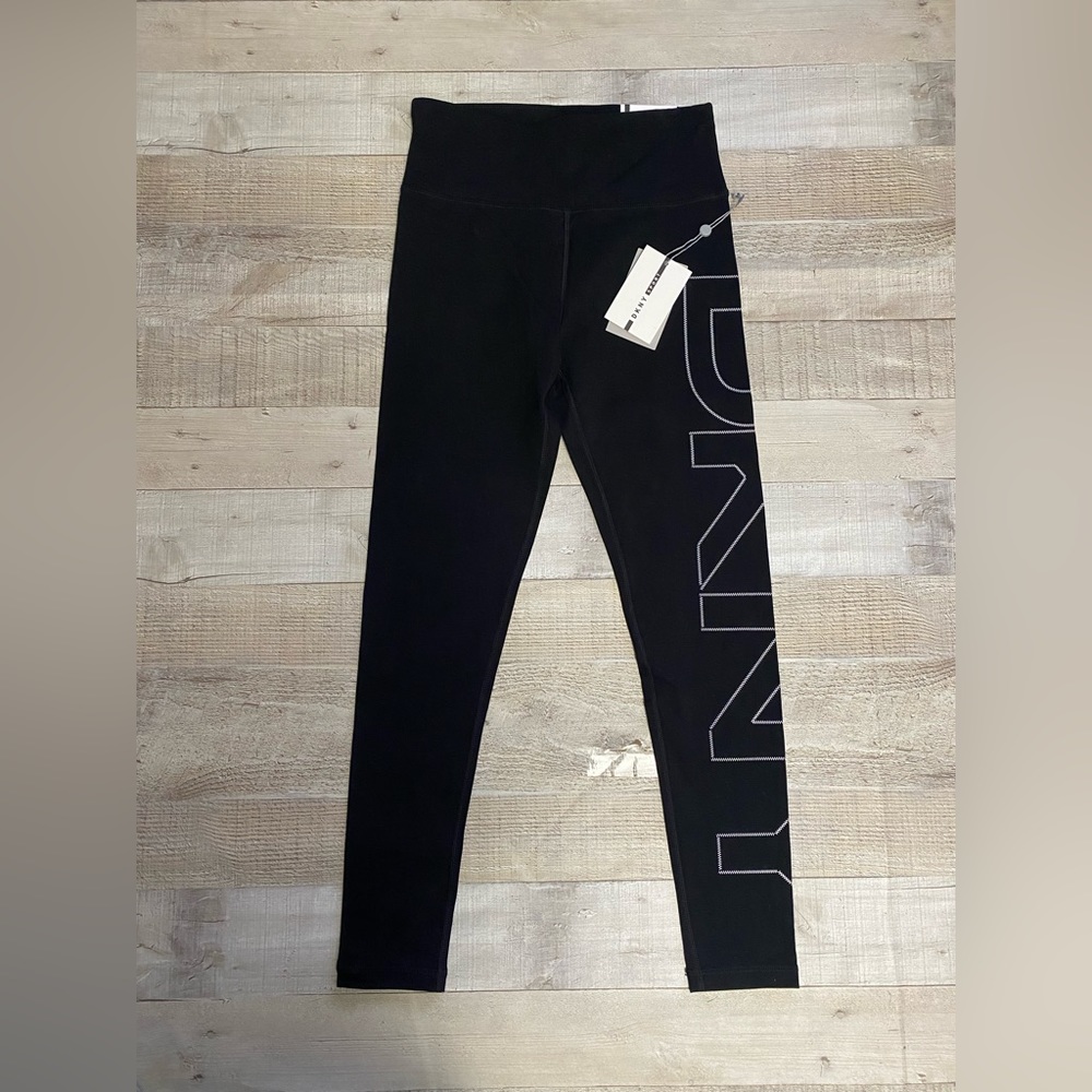 DKNY logo black leggings - Picture 3 of 8